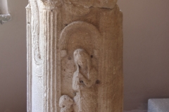 Funerary column with relief. Apollonia Archaeological Museum, Portico of Statues.