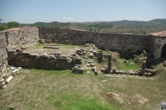 Excavations in the northeast corner of the Monastery of Saint Mary.