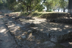 Tabernae along the approach to the monumental center.