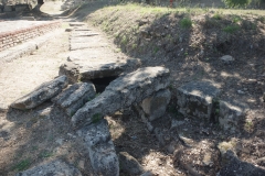 Water channel to the south of the Building with Mosaics.