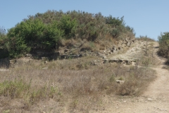 Sacred way and fortification/retaining wall around the acropolis.