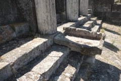 Detail of a water basin in the large basin area of the nymphaeum.