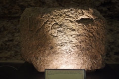 Block with an LXG inscription for Legio X Gemina. Museo Romano La Ergastula.