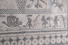 Detail of the Nilotic mosaic.