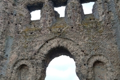 Detail of niches and upper gallery in the interior of the Temple of Janus.