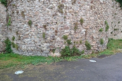 Original Roman elements in a tower along  Boulevard des Résistants Fusillés past Rue Georges Leyton.