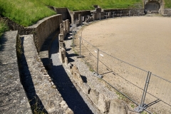 Southern side of the interior of the amphitheater.