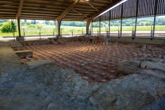 Tepidarium and caldarium of the Forum Baths.