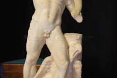 Statue of Jupiter Frugifer, dated to the 2nd-3rd century CE, from Tunisia. Displayed in the Museo Archeologico Nazionale di Cagliari.