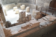 Remains of the fortifications of Castrum Divionense at the Musée Rude.