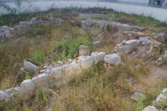 Remains of the agora in the KTEL Evvoias station.