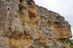 Rock cut niches near the city.