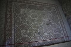 Mosaic flooring of the Roman Tomb.