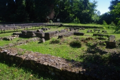 Southern area of the Sanctuary of Demeter with Kallichoron at right and southern temple at left.