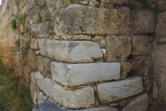 Blocks on the corner of the south gate where the carved human figure is located.