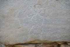 Human figure carved on a block of the south gate.