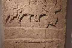 Fourth or fifth century CE funerary stele for Claudius Ingemuus, a centurion of the senior cataphract horsemen, who died at the age of 35. Commissioned by his wife, Candida.