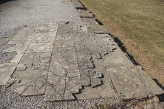 Pavement in the eastern portico of the forum.