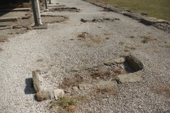 Early medieval graves in the western portico of the forum.