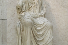 Marble statue of Livia. Dated to 14-19 CE, from Paestum, Italy.