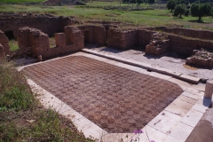 Courtyard area of the Sanctuary of Isis and Serapis.