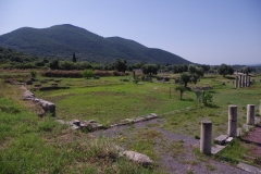 Area between the kreopolion, bouleuterion, and Temple of Messena.