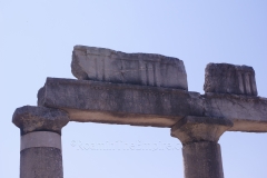 Detail of the inscription in the architrave of the stoa in front of the kreopolion.