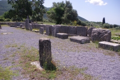 South stoa of the Asklepieion in front of the Greek baths.