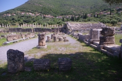 East stoa in front of the archives and bouleuterion.