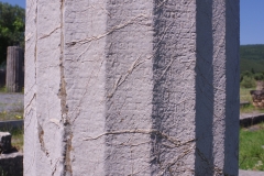 Detail of the inscription on the Damophon column.