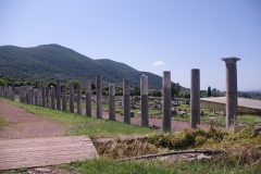 Late Roman stoa along the north side of the Asklepieion.
