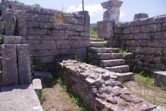 Staircase into the scenae area of the Ekklesiasterion.