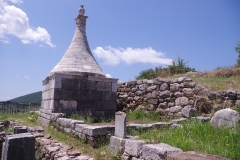 K3 funerary monument and enclosure to the north.