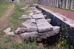 Latrines from the south end.