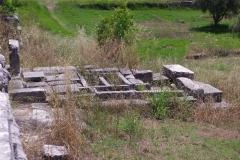 Funerary monument-like structure off the south side of the palaestra.