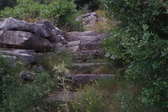 Stairway from the temple of Eileithyia to the terrace of the Kouretes.