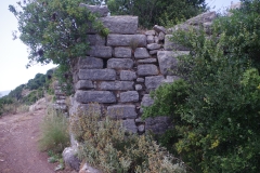 Fortification wall in the lower area of the Sanctuary of Zeus Ithomatas.