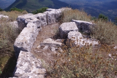 Fortifications at the east side of the Sanctuary of Zeus Ithomatas.