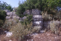 Wall in the southern area of the Sanctuary of Zeus Ithomatas.