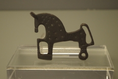 Bronze horse shaped fibula. From Numantia. Dated to the 3rd-2nd century BCE. Museo Numantino.