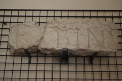 Inscription of Gaius Caesius Sabinus from the area of the temple that bears  his name. Museo Nazionale Archaeologico.