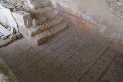 Detail of mosaic flooring in the cryptoporticus of Villa Romana dels Munts.