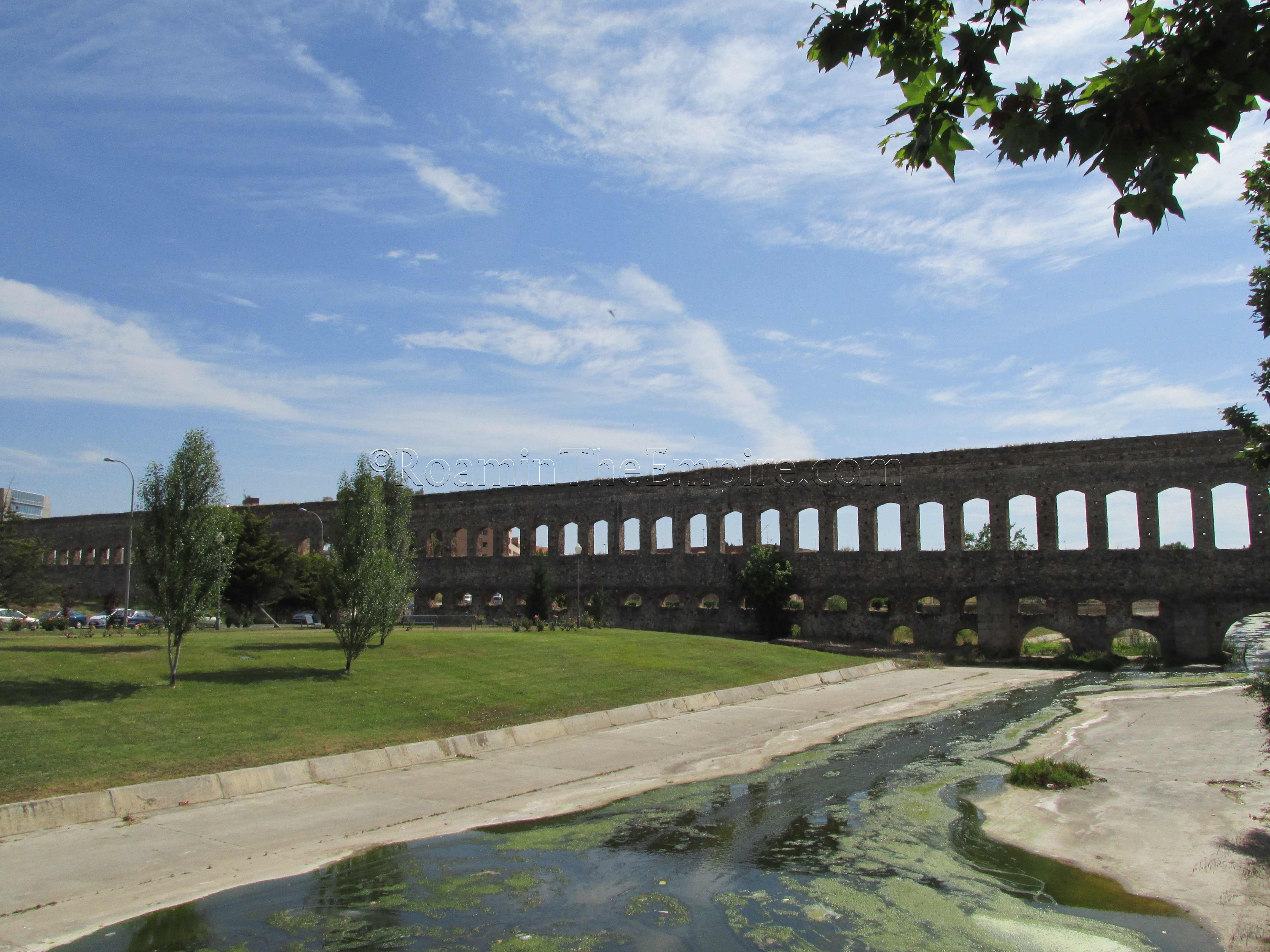 The San Lázaro-Rabo de Buey Aqueduct bridge. Augusta Emerita.